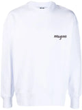 MSGM logo-print cotton sweatshirt