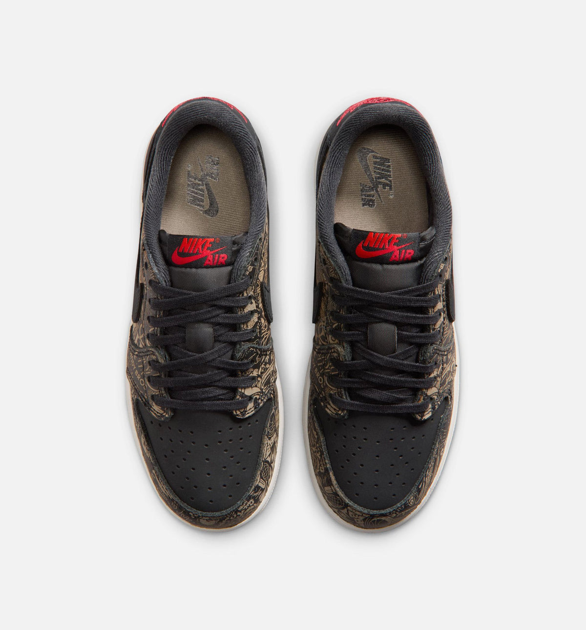 Air Jordan 1 Retro Low OG Laser Black/Red Big Kids' Lifestyle Shoes - Black/Varsity Red/Summit White