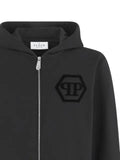 Philipp Plein logo-patch zip hoodie
