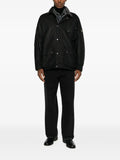 Barbour waxed-cotton corduroy-collar jacket