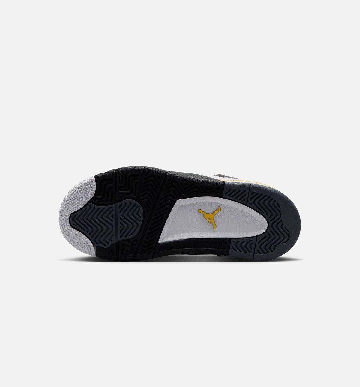 Air Jordan 4 Retro Rare Air Tour Yellow Preschool Shoes - White Dark Blue Grey Black Tour Yellow
