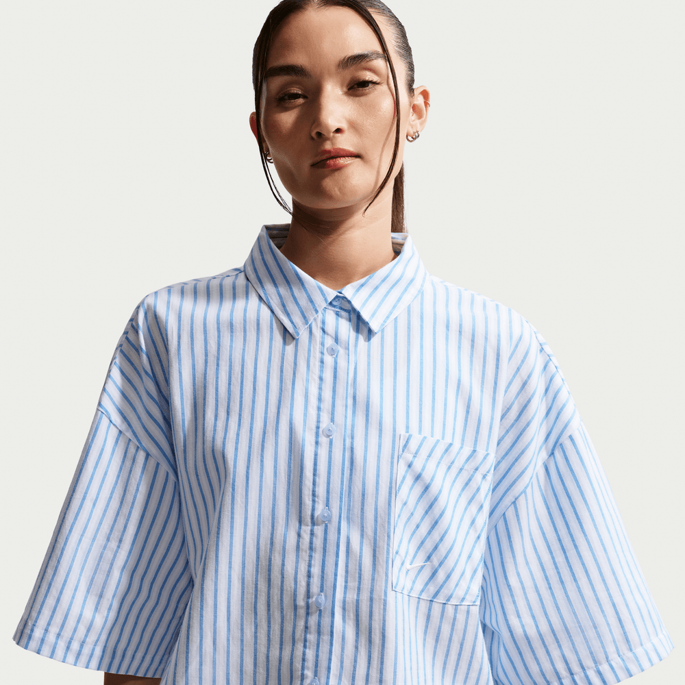 Wmns Nike Sportswear Chill Poplin Oversized Short-Sleeve Top
