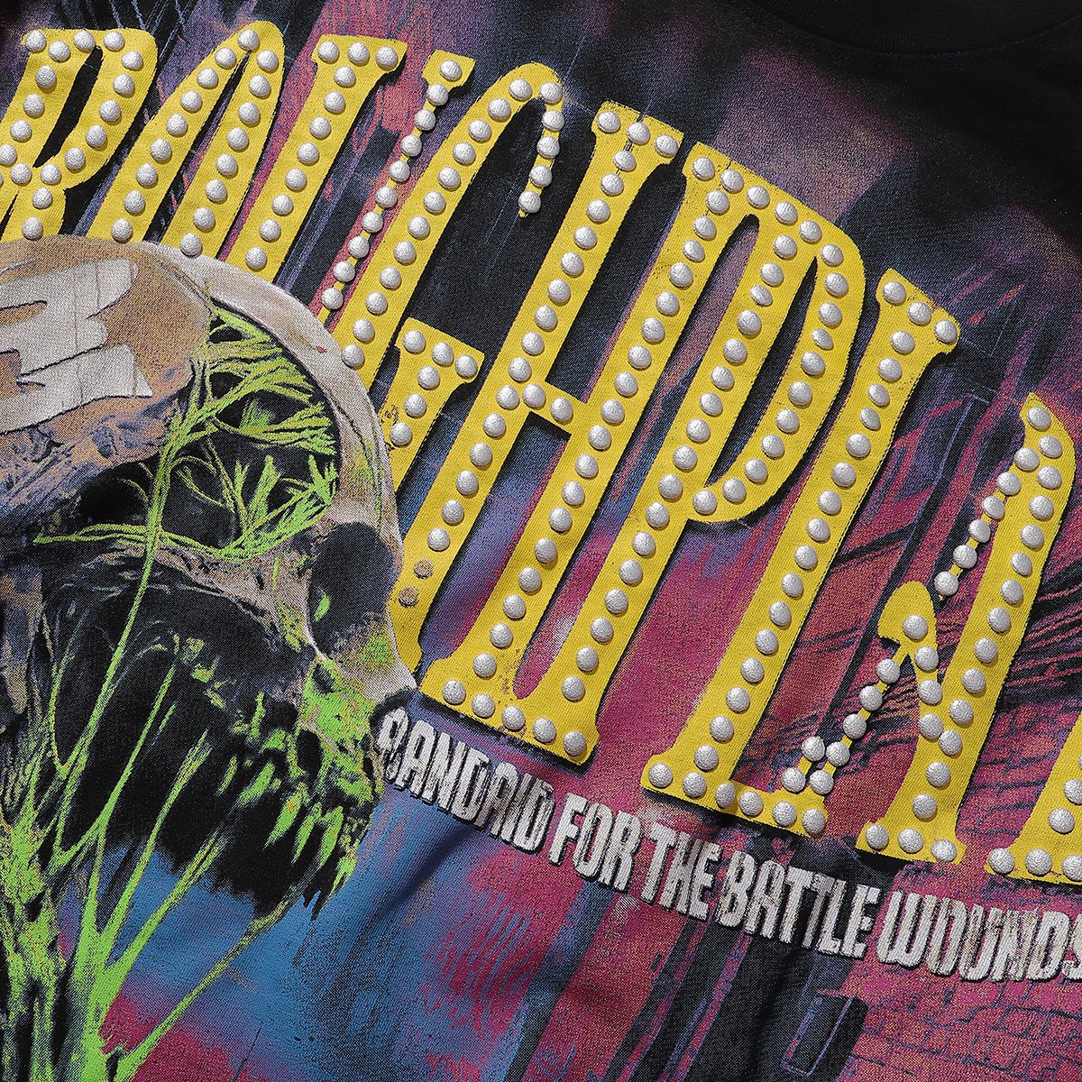 Rough Play Slime Skull Graphic Long-Sleeve T-Shirt