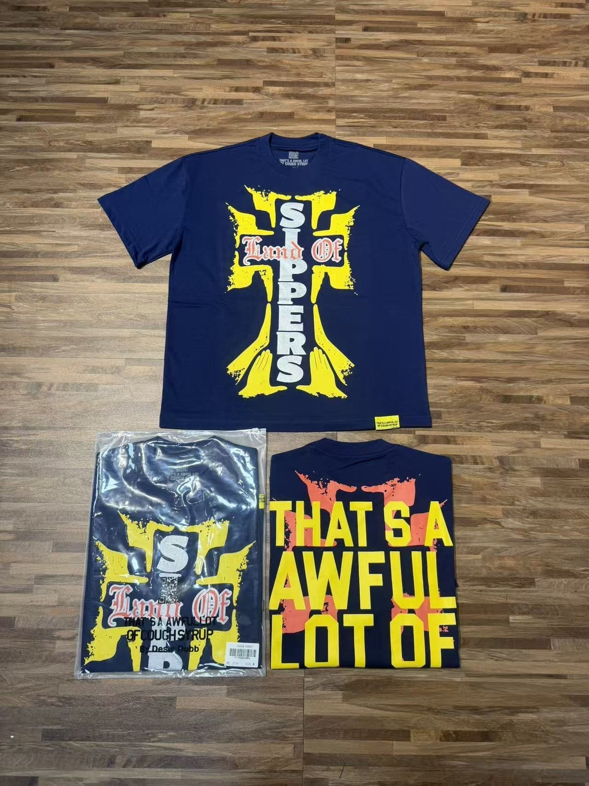 THAT'S A AWFUL LOT OF COUGH SYRUP Cross Graphic Short-Sleeve T-Shirt
