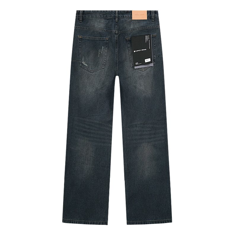 Purple Brand Dark Blue Distressed Jeans