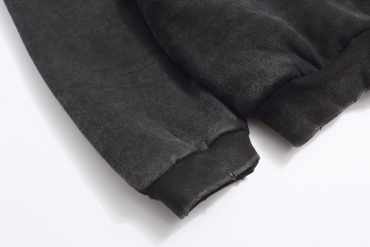 Fear of God Washed Black Pullover Hoodie