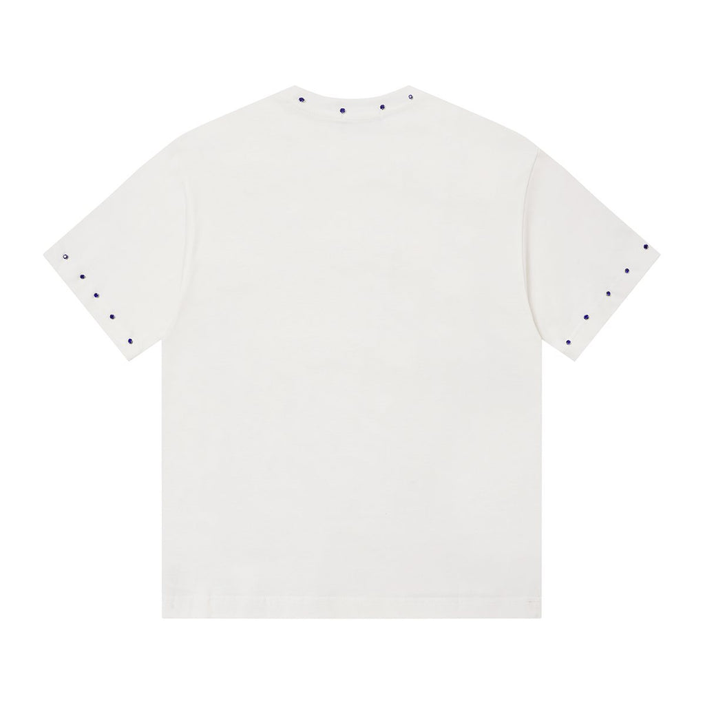 MIXED EMOTION Angel Graphic Studded-Trim T-Shirt