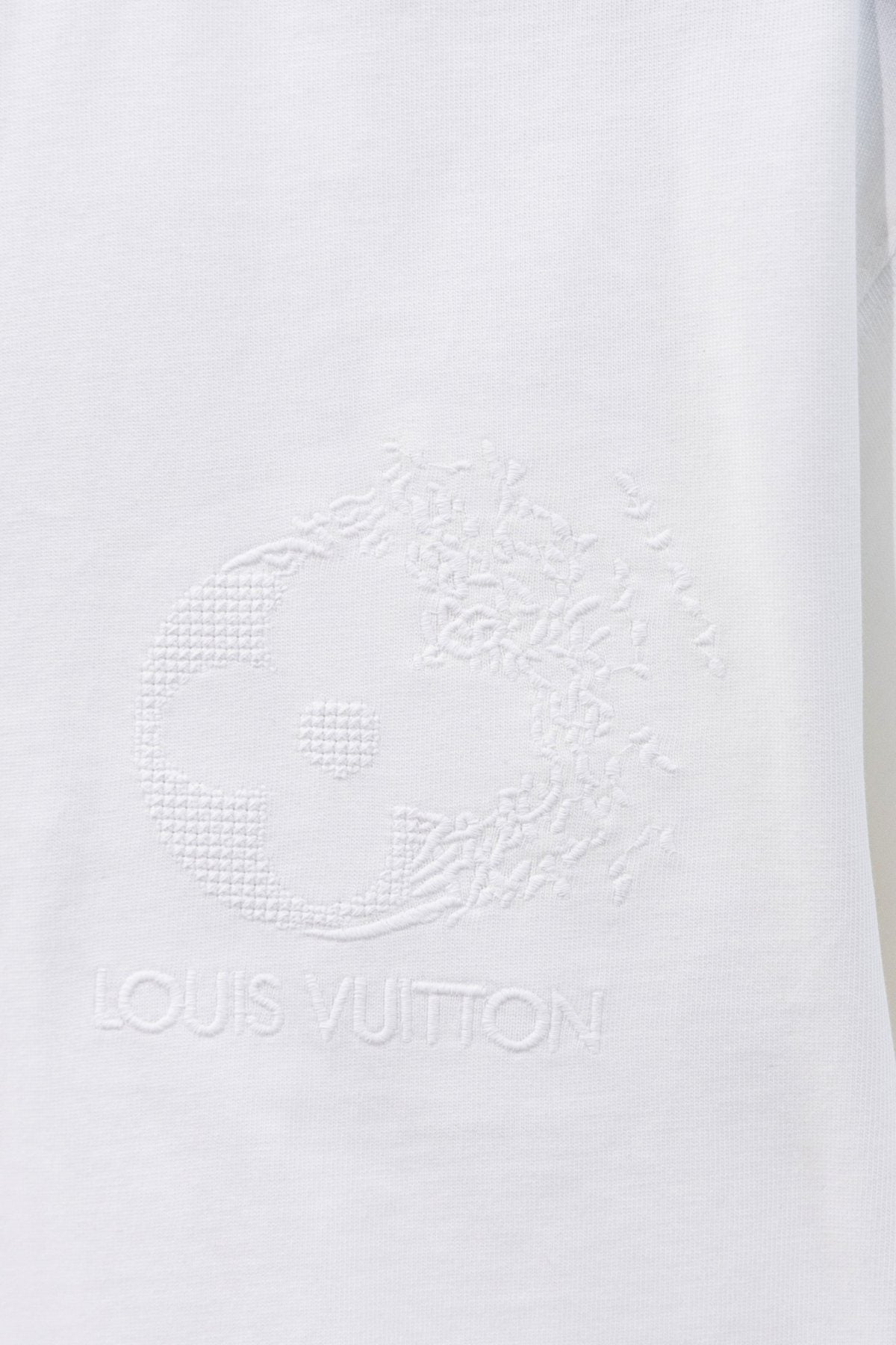 Louis Vuitton*LV Tonal Floral Graphic Short-Sleeve T-Shirt