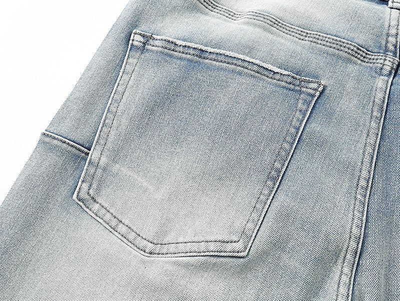 Purple Brand Dot Embellished Flared Jeans