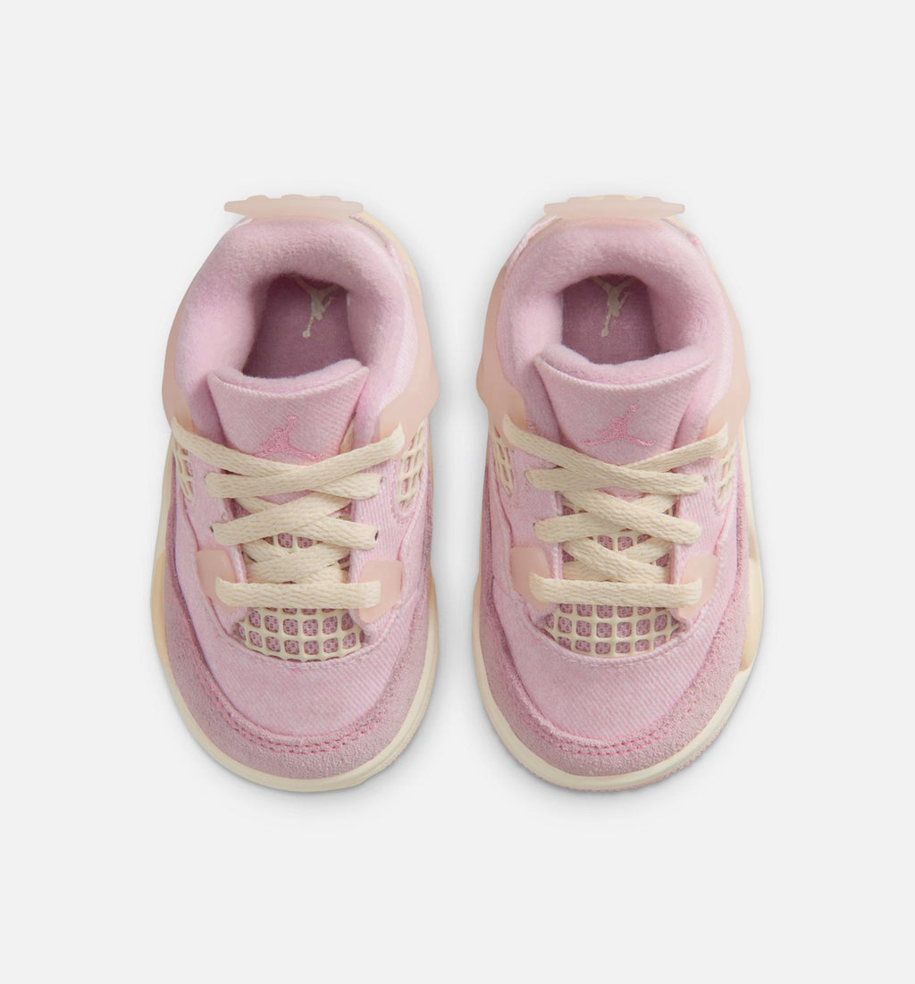 Air Jordan 4 Retro Pink Pearl and Iced Carmine Infant/Toddler Lifestyle Shoe – Iced Carmine/Coconut Milk/Anthracite/Muslin/Pinksicle