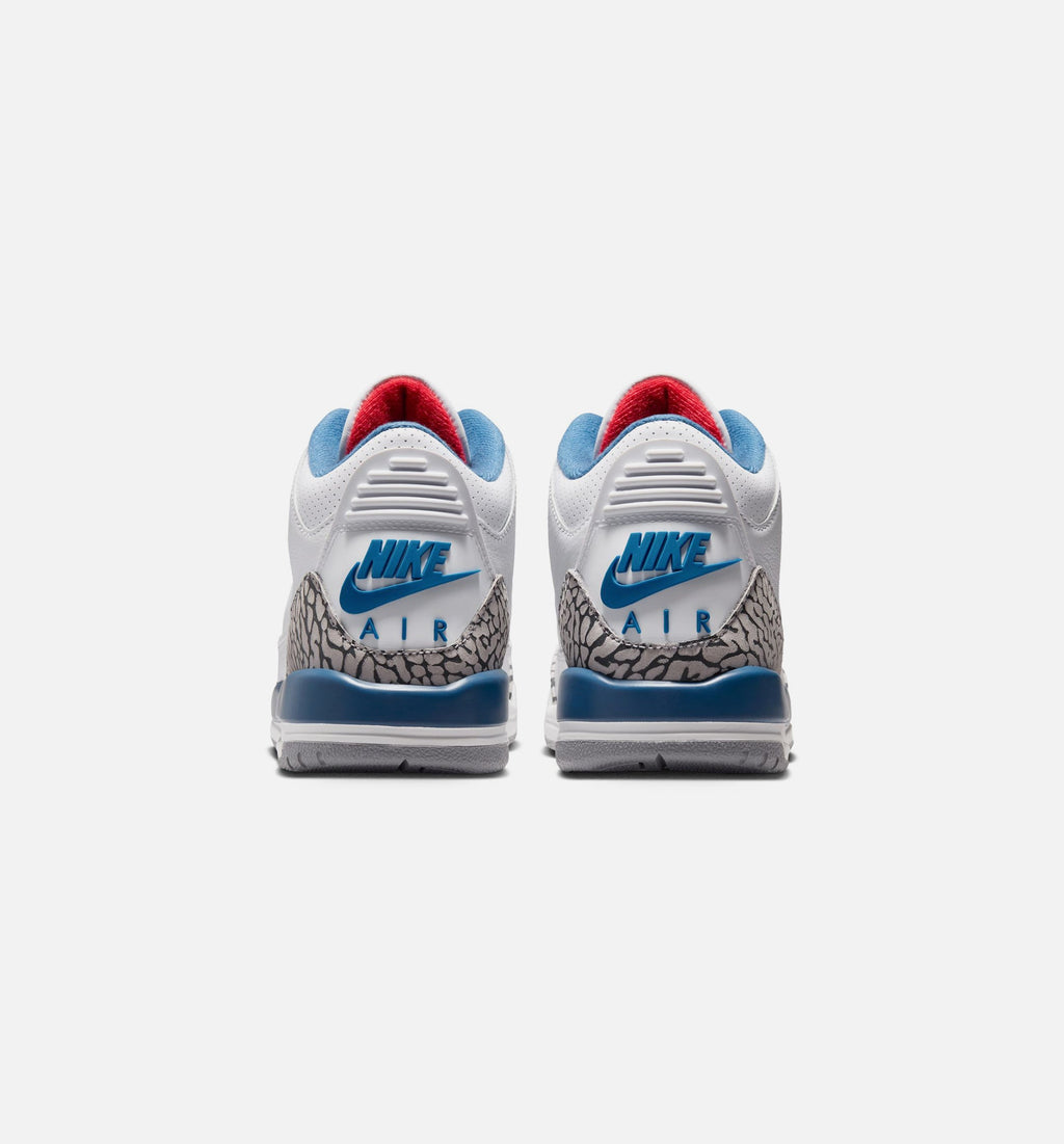 Air Jordan 3 Retro OG True Blue | Grade School Lifestyle Shoe | White/Fire Red/True Blue