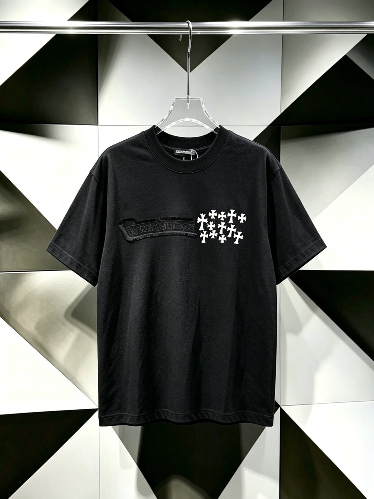 Chrome Hearts Clustered Cross Short-Sleeve T-Shirt