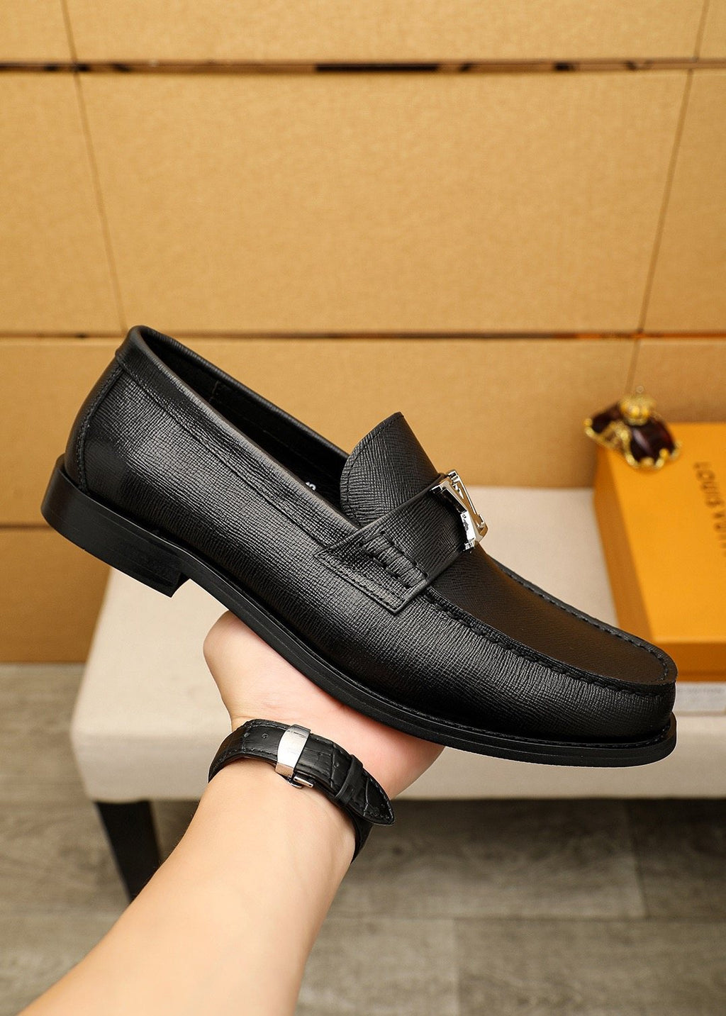 Louis Vuitton Black Hardware Loafers